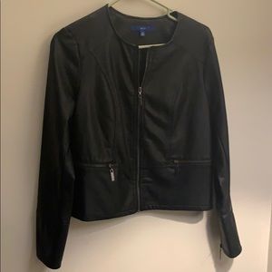 Apt 9 cropped Leather Jacket